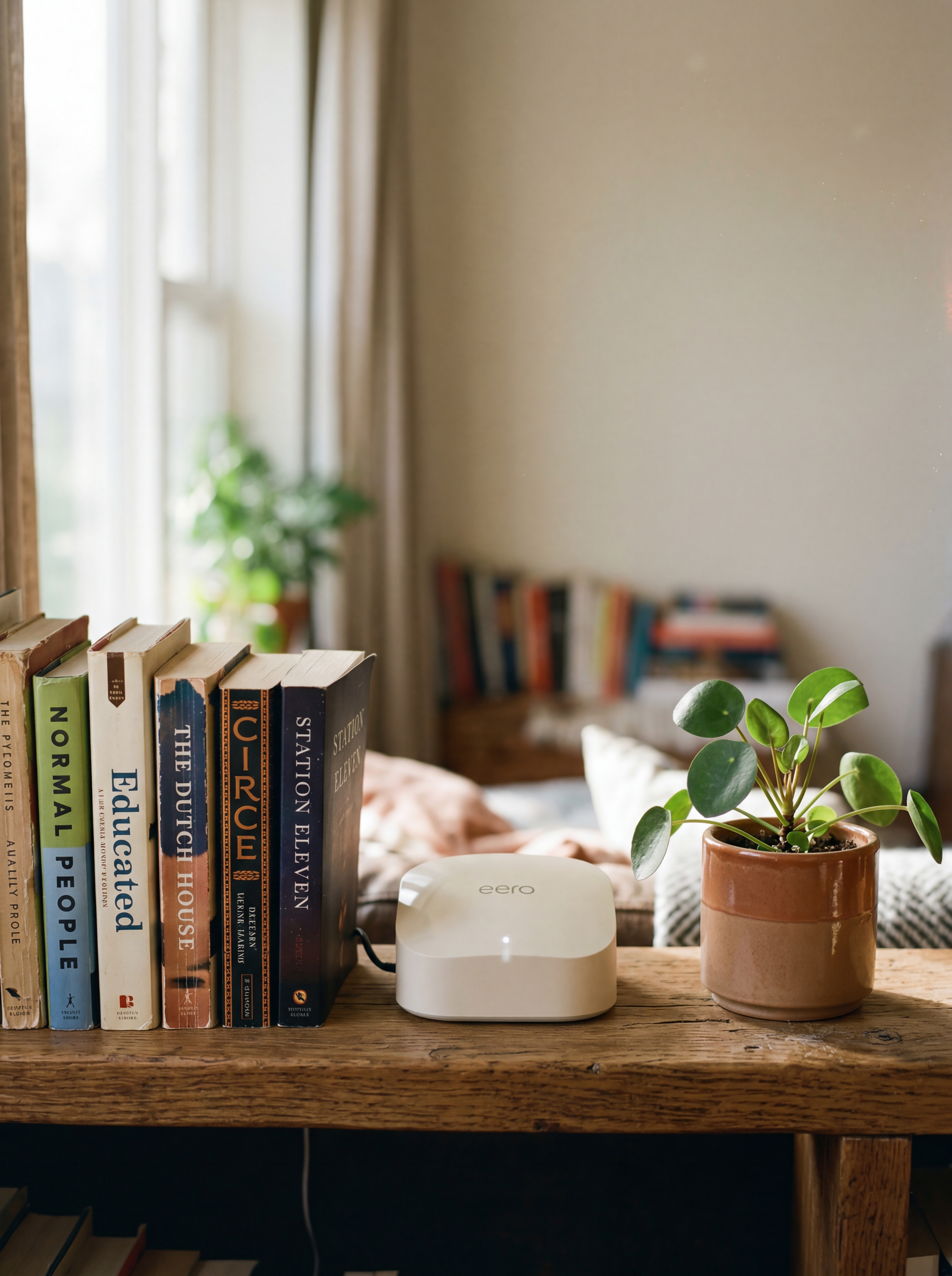 Persoon multitaskt met telefoon, laptop en tv thuis